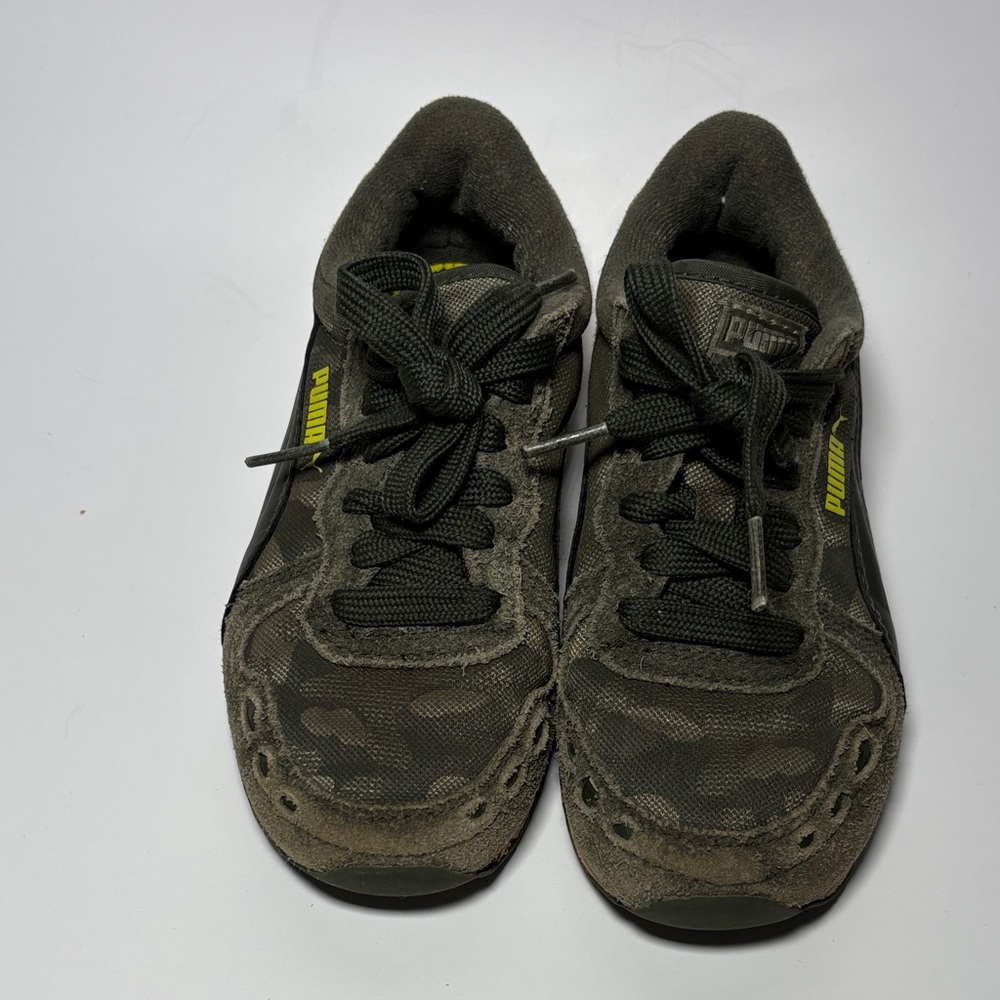 Puma Kids Sneakers - Camouflage Green and Black